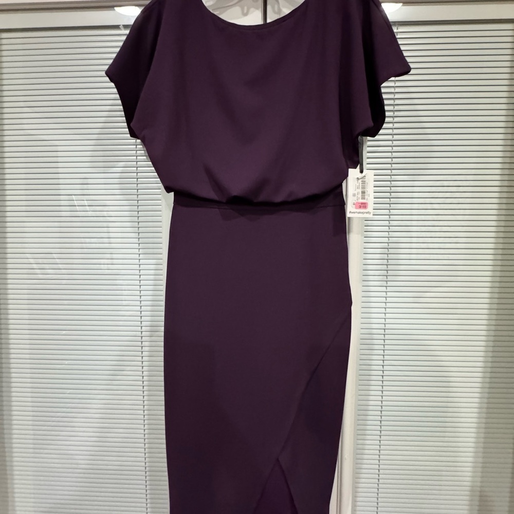 Kensie Deep Purple Midi Dress